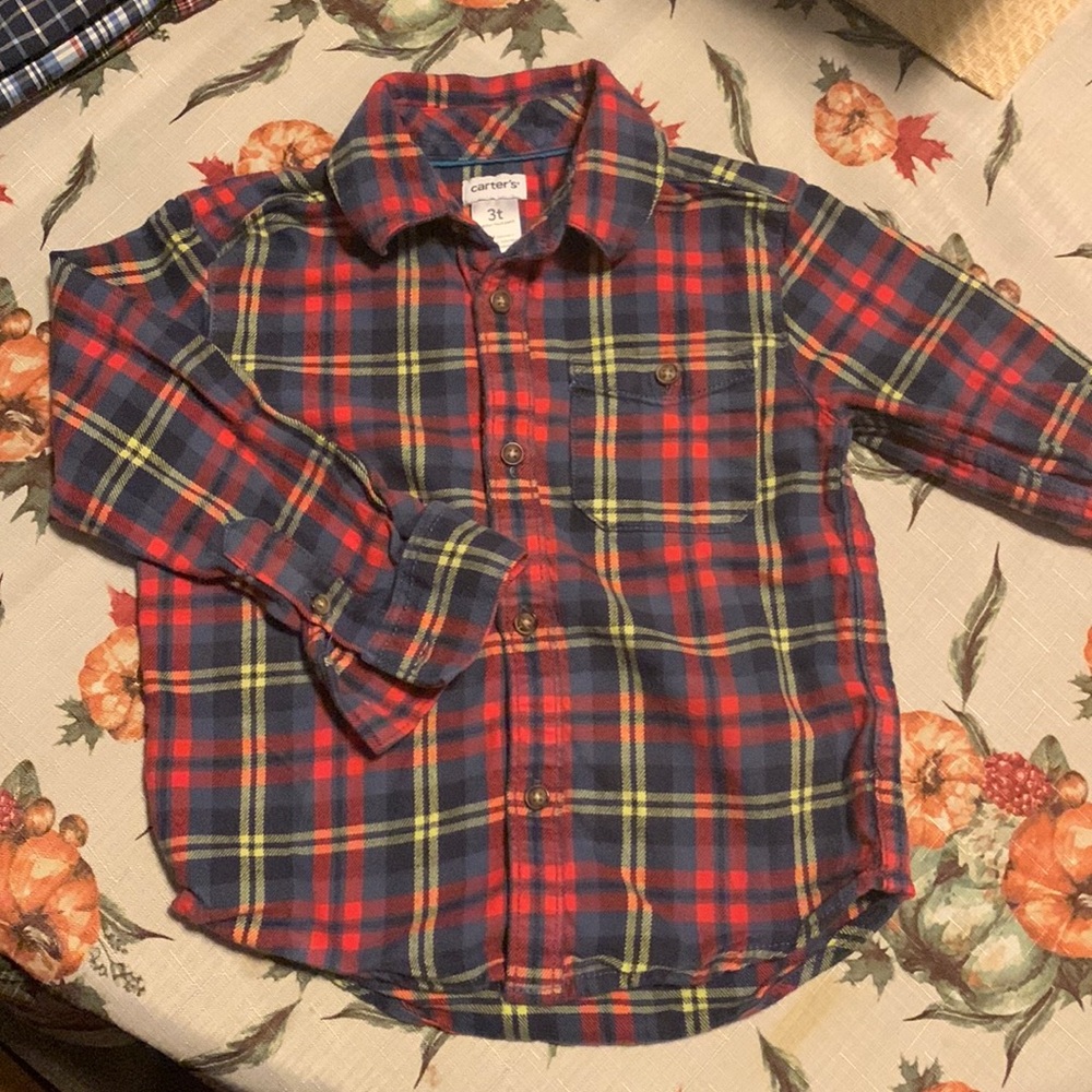 Size 3-3T Carter’s button down shirts.